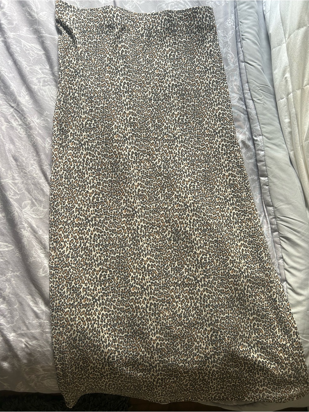 American Eagle Outfitters Leopard Print Maxi Skirt in Brown and Cream